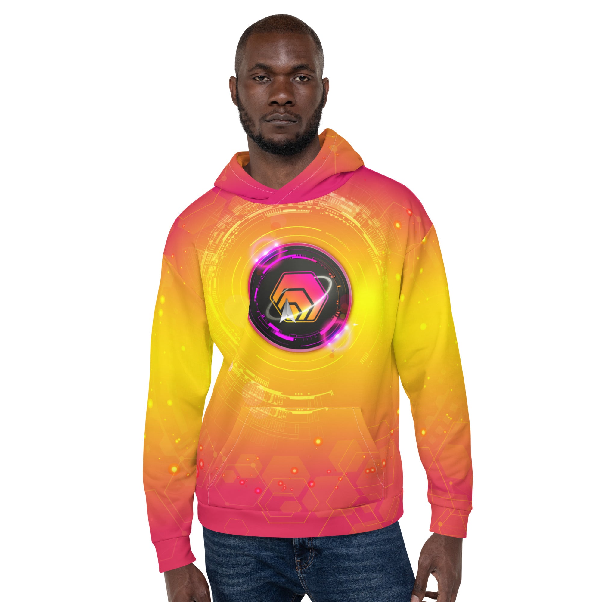 Hex All Over Print Hoodie