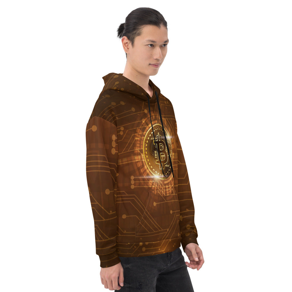 Bitcoin All Over Print Hoodie