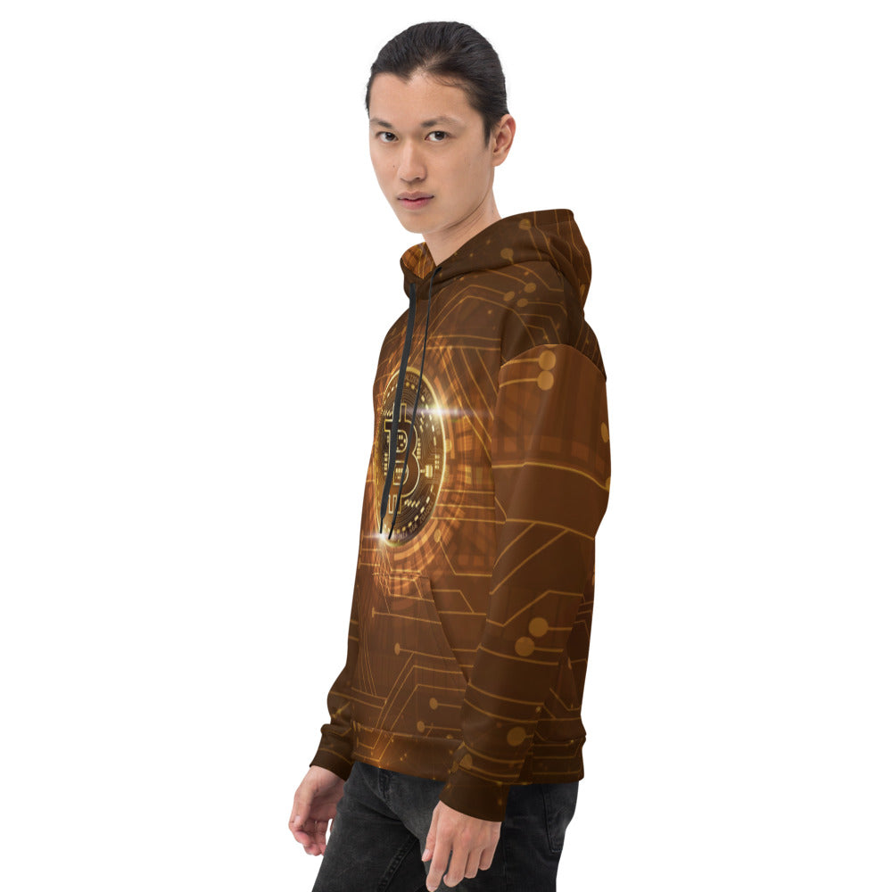 Bitcoin All Over Print Hoodie
